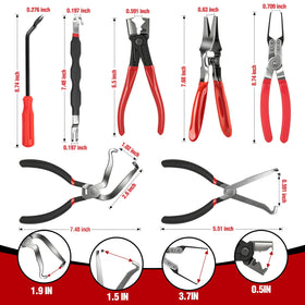 vnkesno angled electrical pliers closeup demonstrating access to recessed connectors