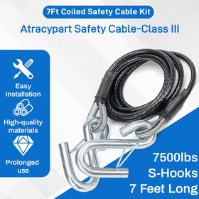 VODCACA coiled cable detail displaying compact design and reduced road drag benefit