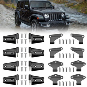 VODCACA front packaging showing complete hinge kit and all hardware benefits durability