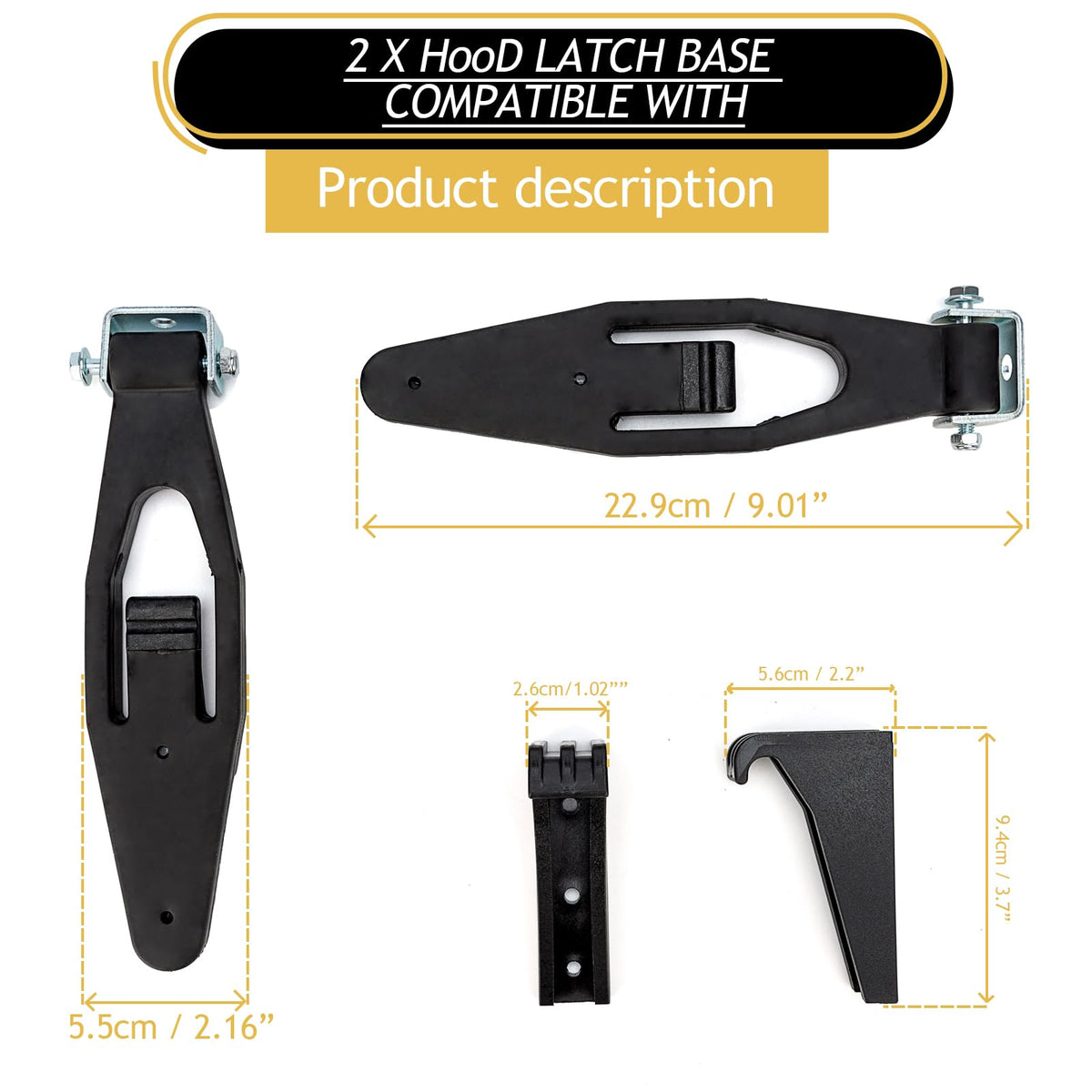 VODCACA rubber bumper detail showing vibration reduction benefit