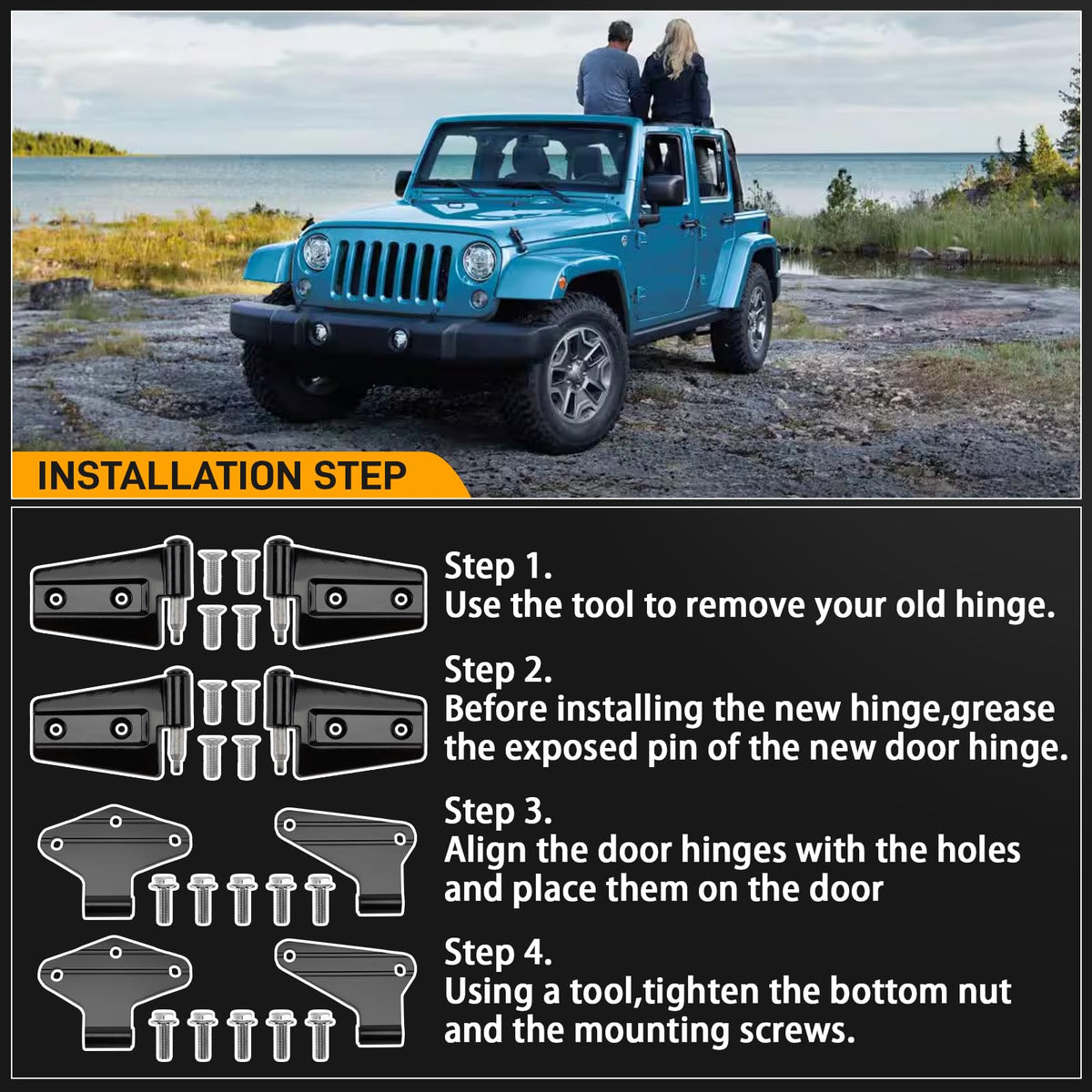 VODCACA side profile comparing door alignment before and after for better seal