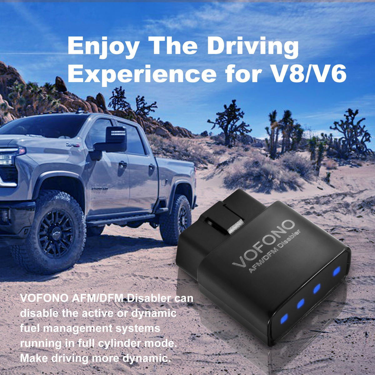 VOFONO OBD connector close-up illustrating secure plug-and-play connection benefit