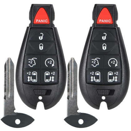 VOFONO front view of key fob showing button layout and easy replacement benefit