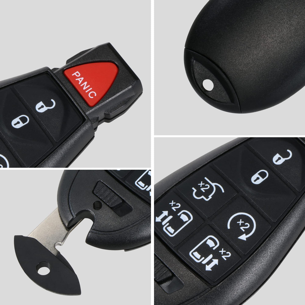 VOFONO key fob next to ruler showing compact size for handling and storage