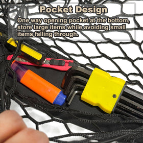 Volcaner lower pocket detail holding small items for organized storage
