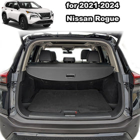 Volcaner cargo net securing items showing organized trunk benefit