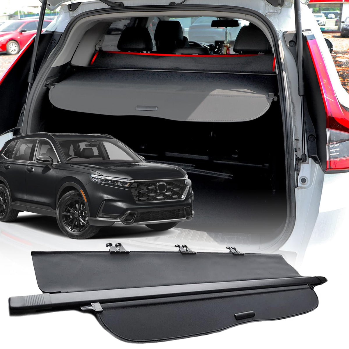 Volcaner front installed in Honda CRV showing full coverage and privacy