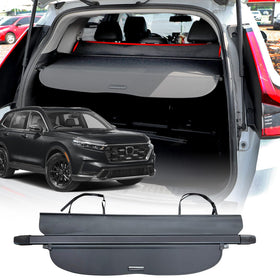 Volcaner front view installed on CR-V showing snug fit and improved privacy