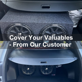 Volcaner installed in Kia Sportage front view enhancing privacy