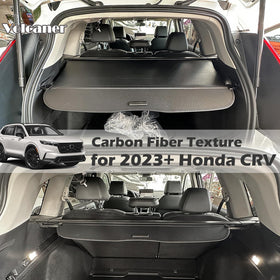 Volcaner installed in parked CRV with shopping bags showing privacy protection