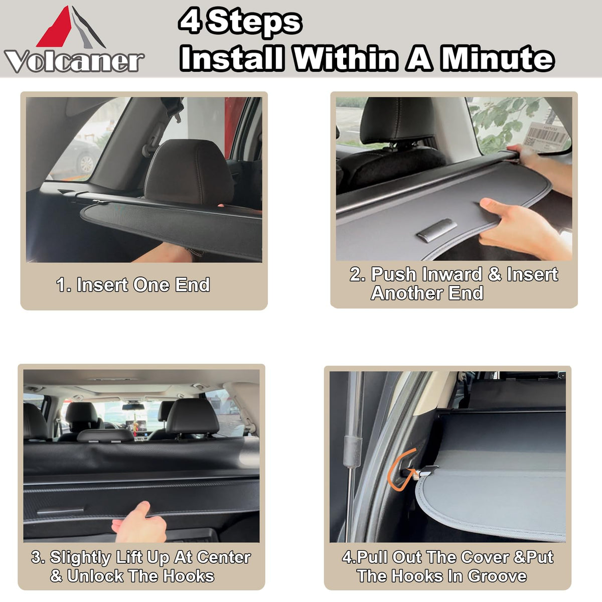 Volcaner lifestyle shot of parked CR-V with cover in place conveying secure storage