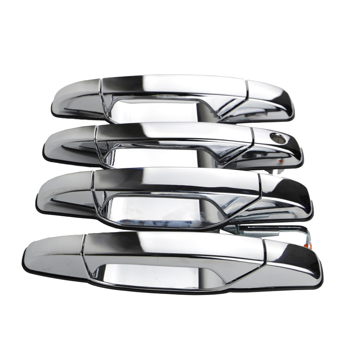 Volinsya front handle packaging showing four chrome pieces and warranty label