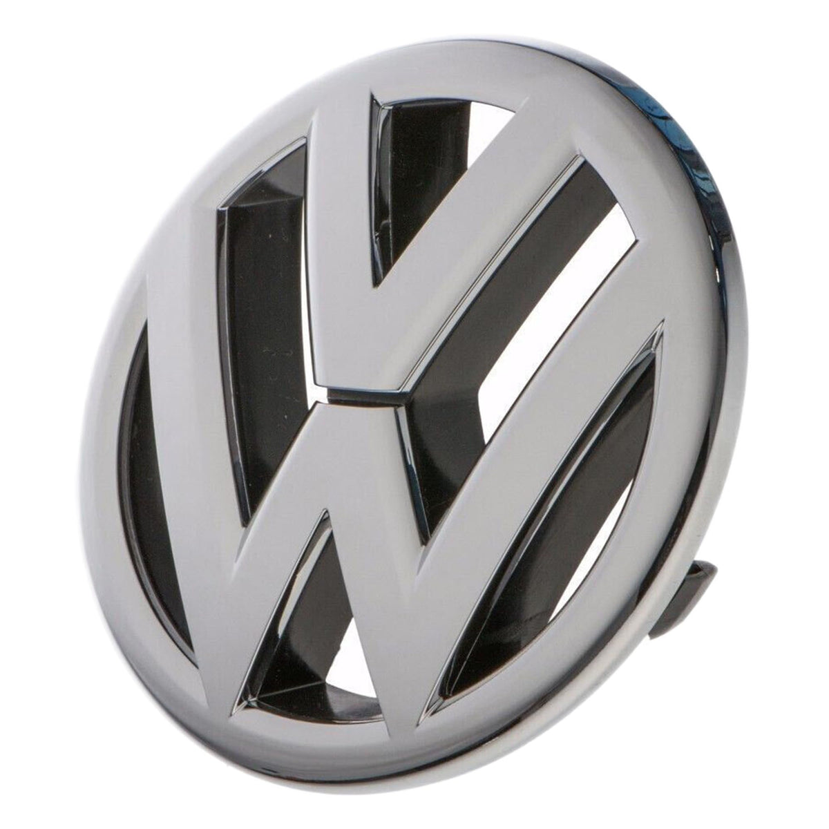 Volkswagen emblem front grille packaging showing protection and original part number