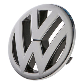 Volkswagen emblem front grille packaging showing protection and original part number