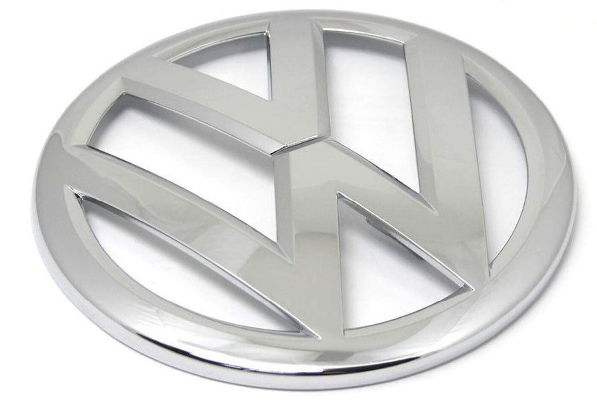 Volkswagen emblem front view showing badge and fitment benefits