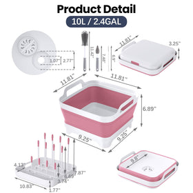 Volnamal included bottle, nipple, and straw brushes for thorough cleaning