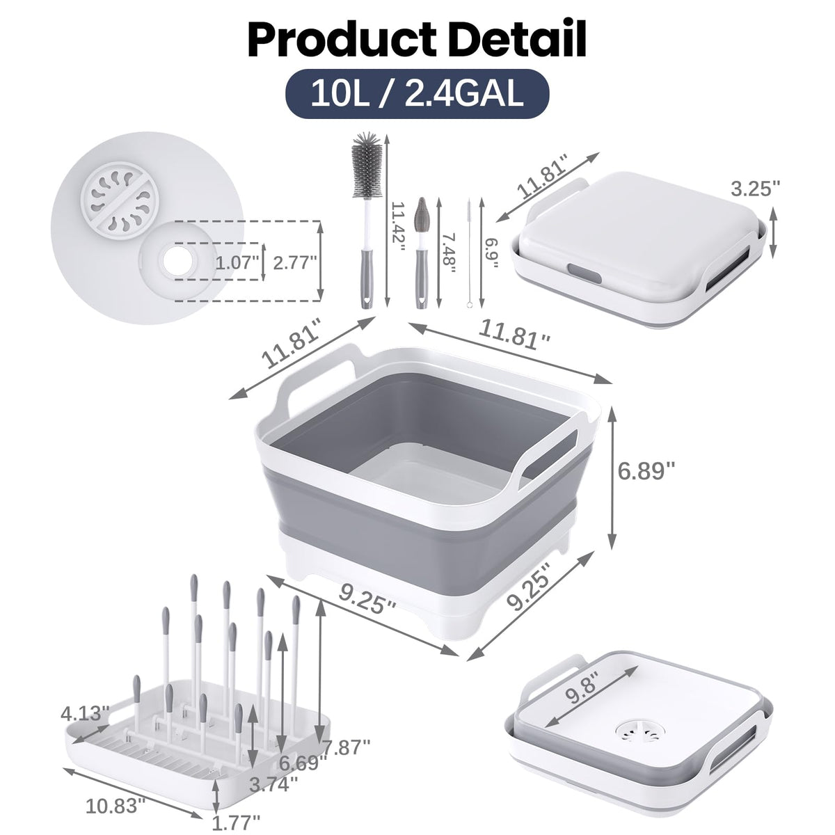 Volnamal included bottle, nipple, and straw brushes for thorough cleaning