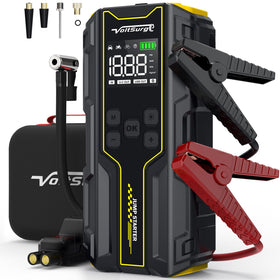 VoltSurge front view with clamps showing robust starter and fast recovery benefit
