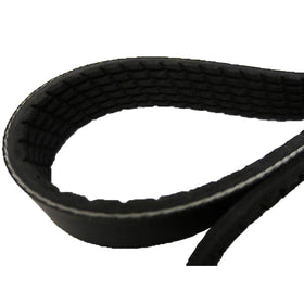 Close-up of Volvo Penta belt ribs highlighting profile and durable material for reliable accessory drive