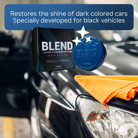 Vonixx being applied on black hood for deep gloss enhancement