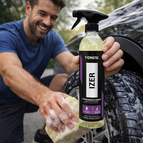 Vonixx Izer restoring chrome surface reducing rust spots and improving appearance