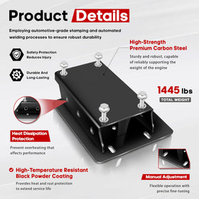 VONLX close-up welds and powder-coat detail showcasing durability and rust protection