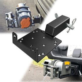 VONLX front view installed in 2 inch hitch showing stable mounting benefit