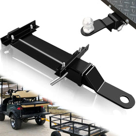 VONLX front-mounted hitch on rear seat showing neat fit and extra towing capability