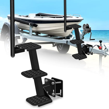 VONLX front view of three-step assembly showing stable boarding