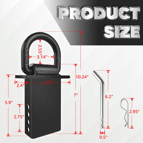 VONLX D-ring installed in trailer stake pocket demonstrating secure anchor benefit