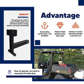 VONLX beside a yard tool for scale explaining compact footprint and clearance