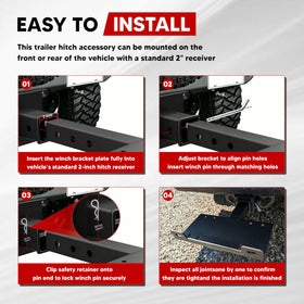 VONLX plate mounted on truck front illustrating quick attachment benefit