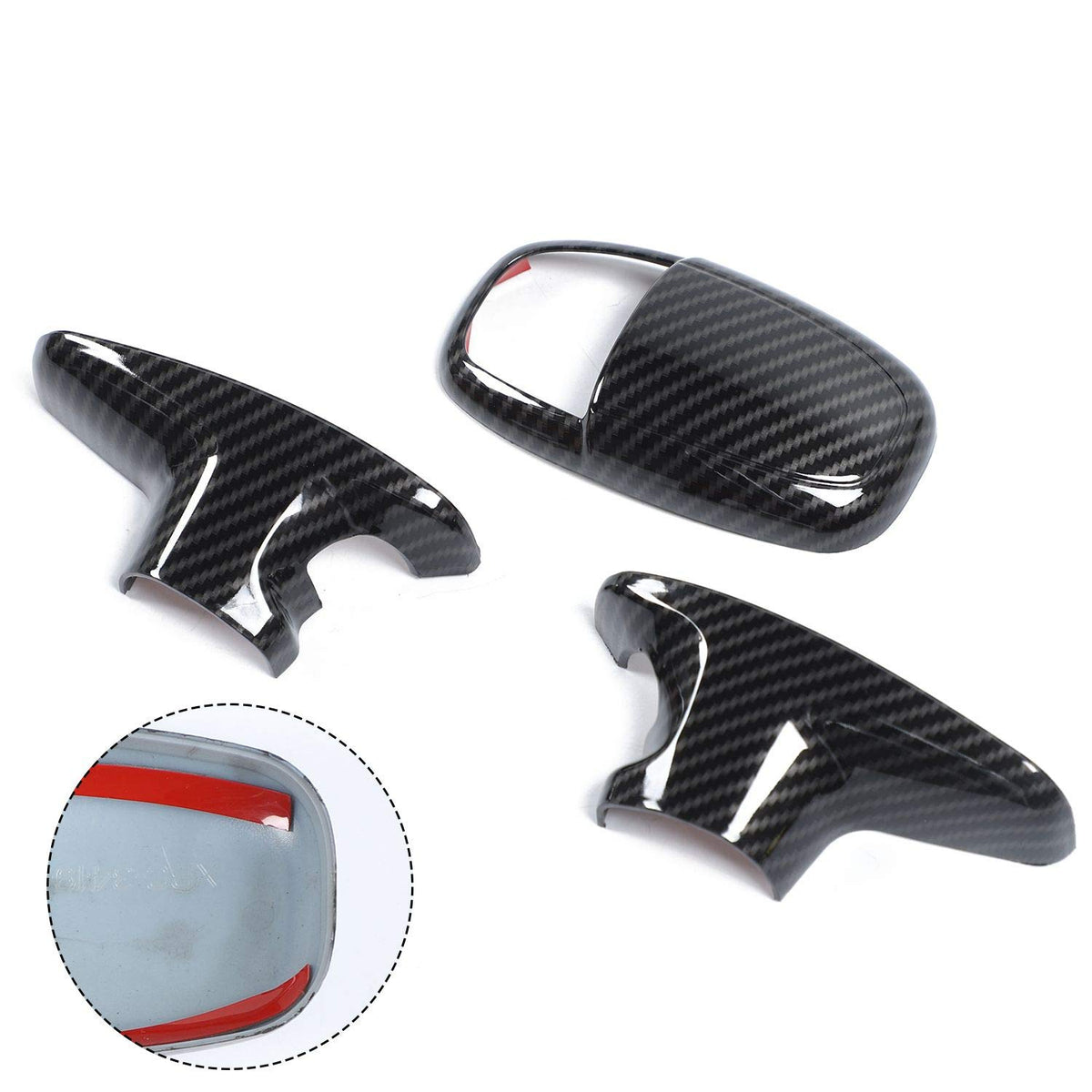 Voodonala close-up of carbon fiber texture, highlights premium look