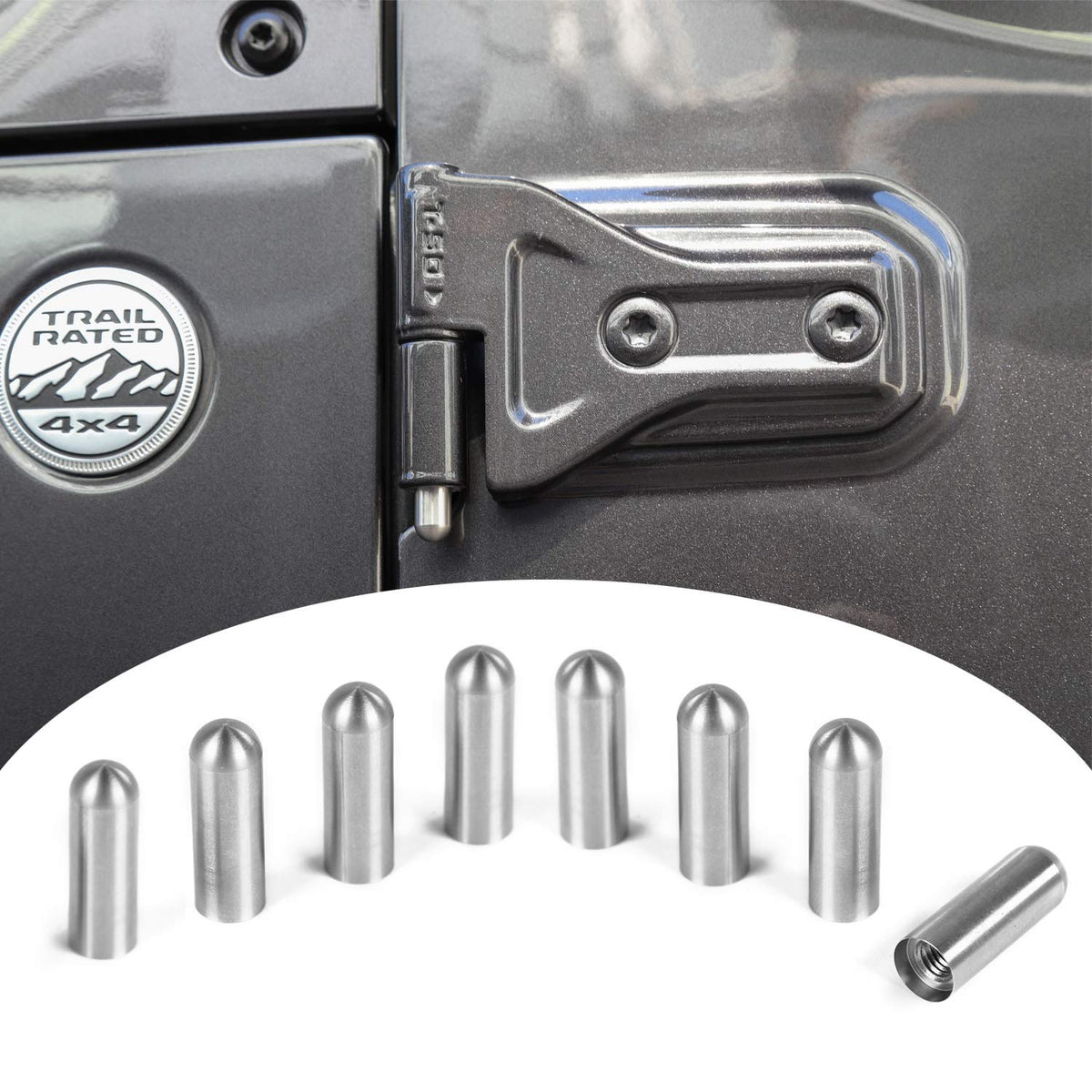 Voodonala front packaging showing complete 8pc hinge pin kit and benefits