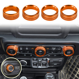 Voodonala front view showing orange knob covers and benefits of stylish protection