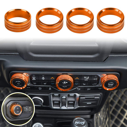 Voodonala front view showing orange knob covers and benefits of stylish protection