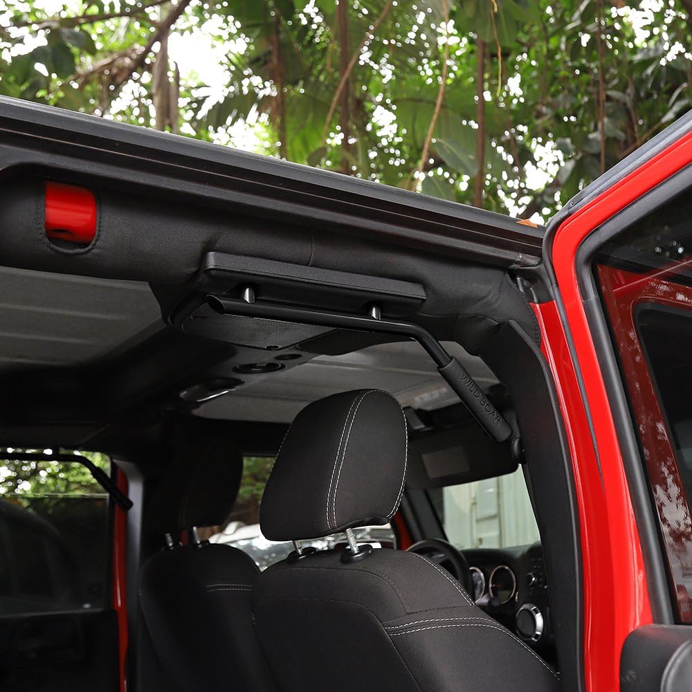 Voodonala handle mounted near seatbelt area improving passenger stability