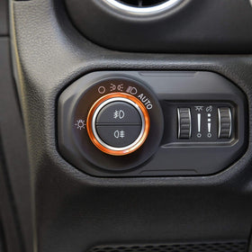 Voodonala AC knob cover in use demonstrating preserved control operation