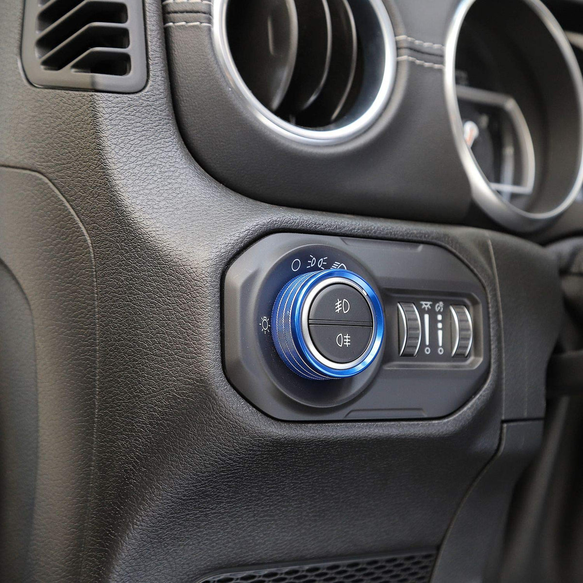 Voodonala installed on Jeep Wrangler dashboard improving control grip and style