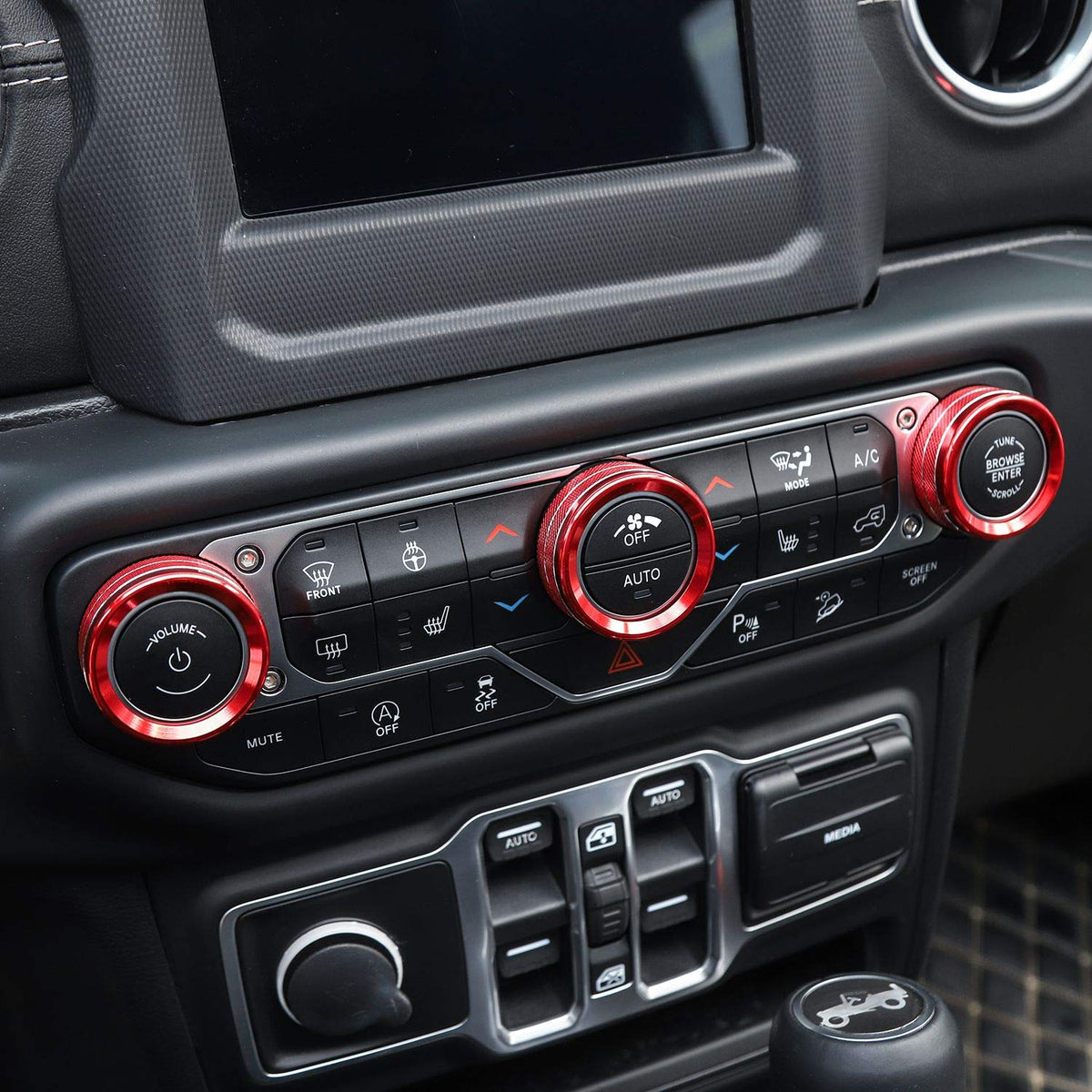 Voodonala detail of knob cover alignment on control showing precise fit and scratch protection