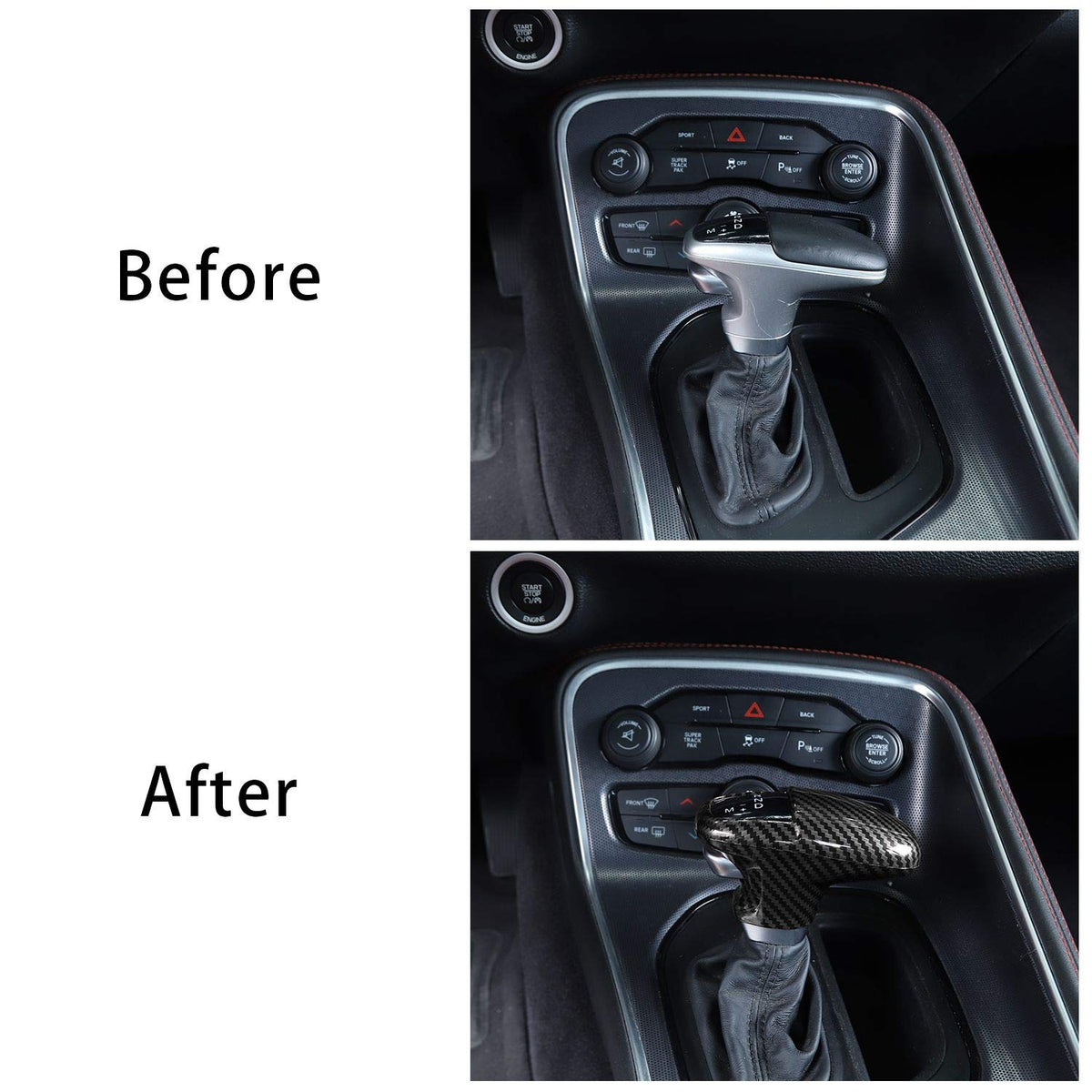 Voodonala trim in vehicle lifestyle shot, upgrades cabin aesthetic instantly