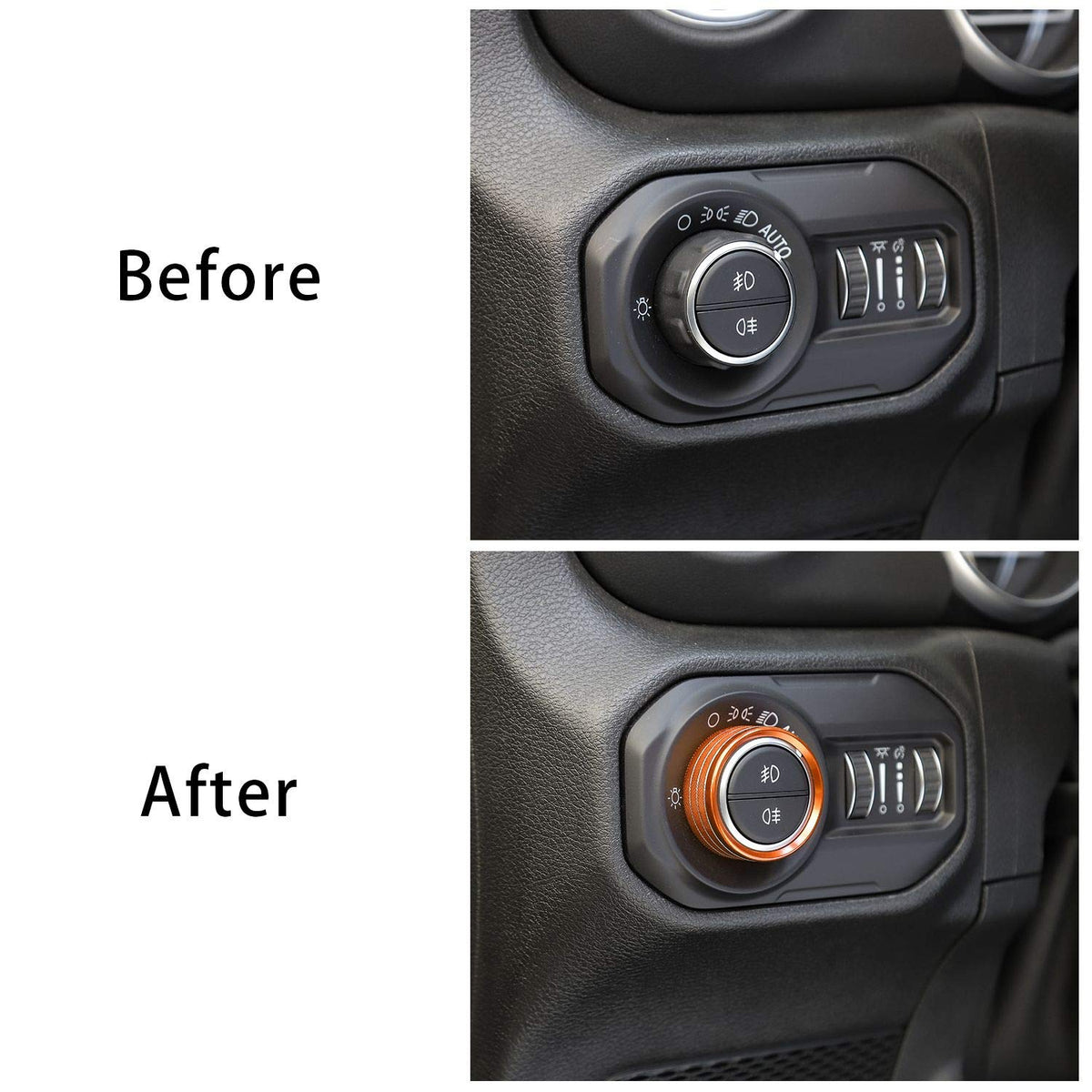 Voodonala installed in Jeep interior pictured as an attractive customization
