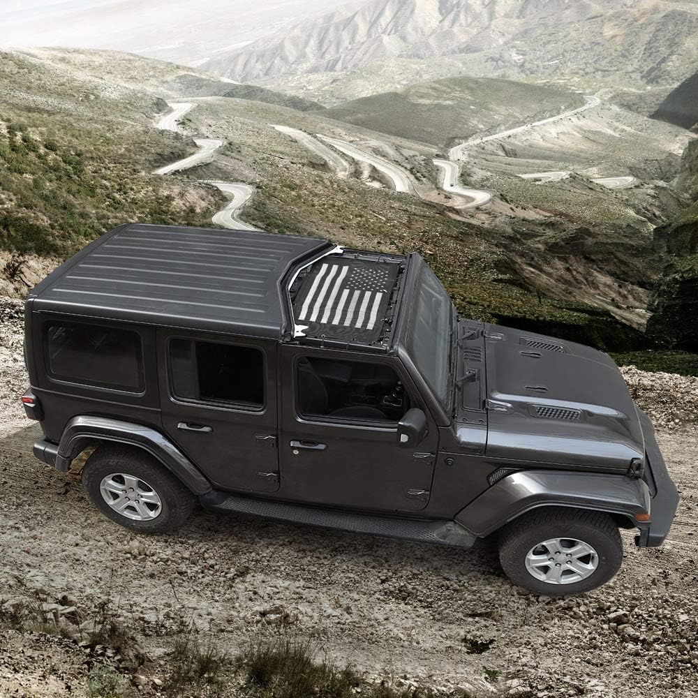 Voodonala on Jeep with size comparison showing full coverage benefit