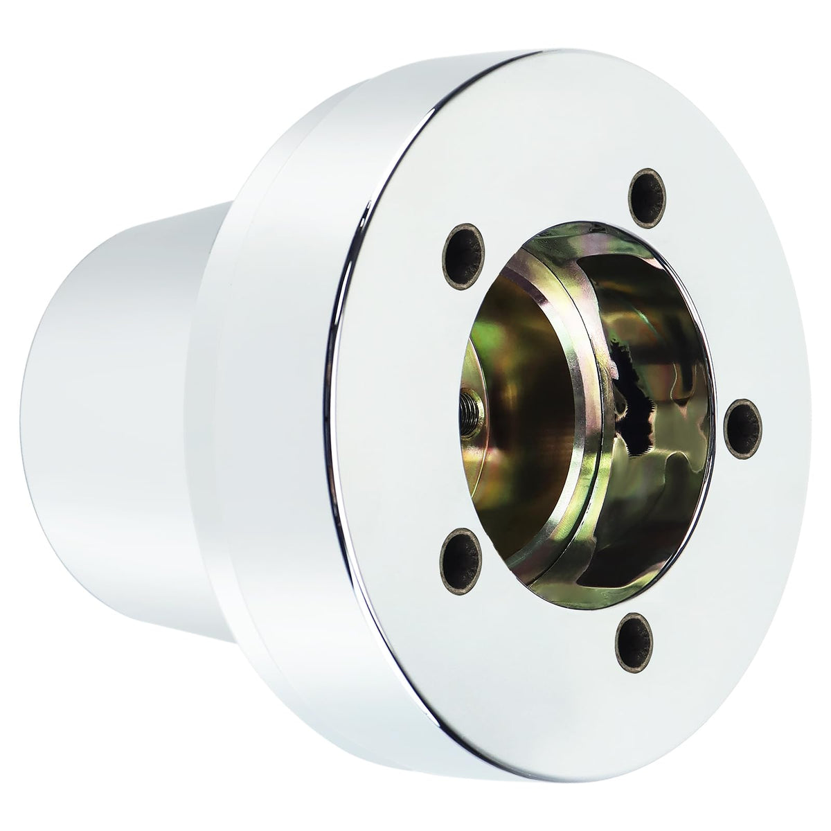 VOONKE adapter front view showing bolt pattern and secure fit benefit