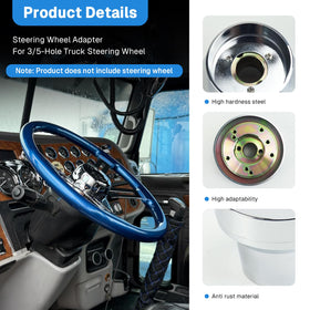VOONKE adapter installed in Freightliner illustrating secure wheel mount benefit