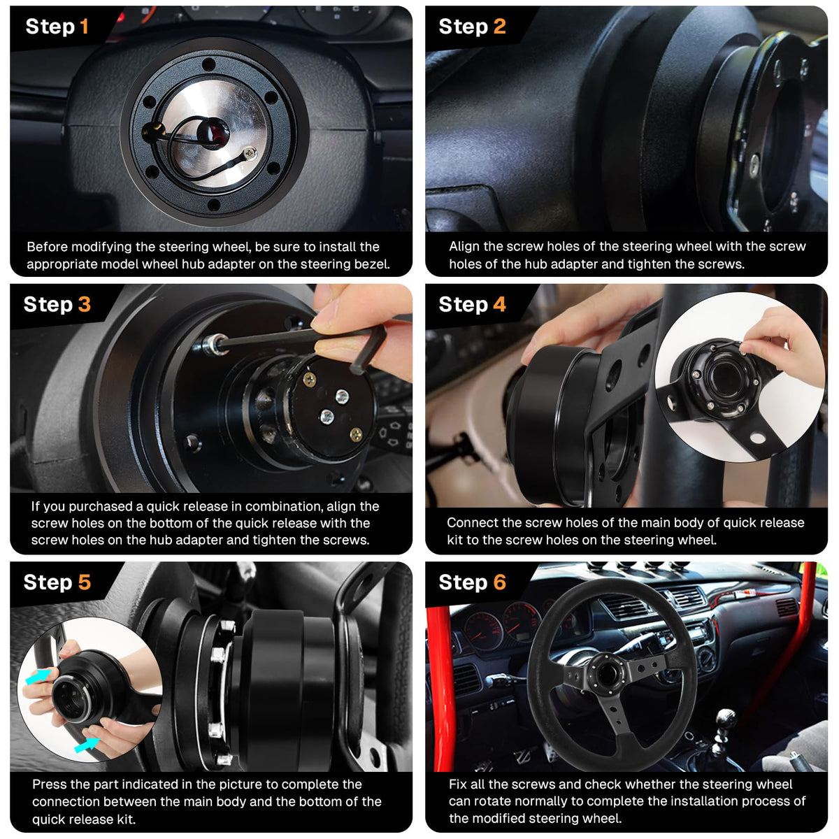 VOONKE in-car lifestyle shot showing sporty installation and ergonomic comfort benefit