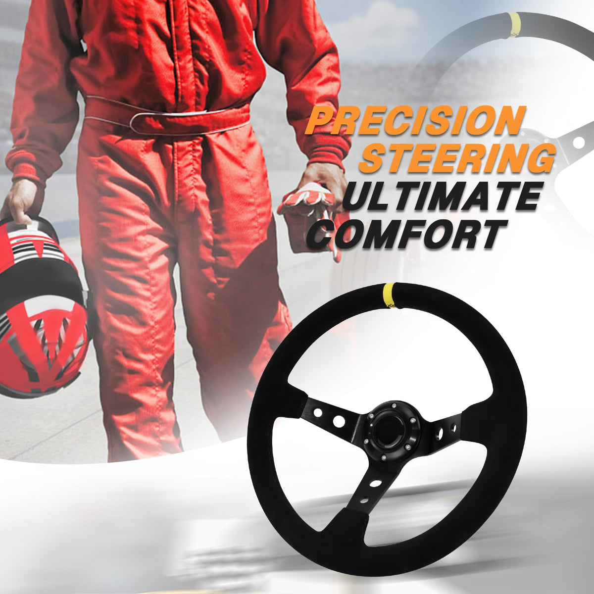 VOONKE wheel mounted on sim rig demonstrating precise control benefit