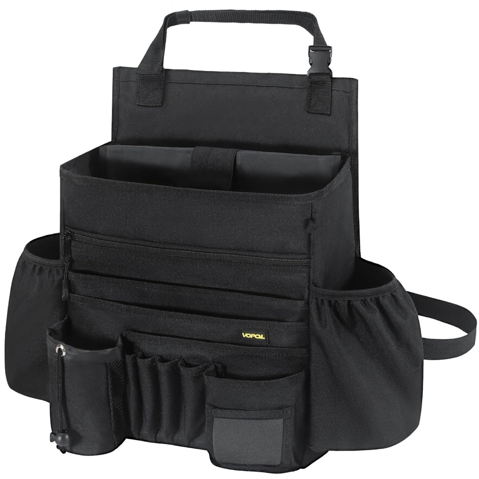VOPQL front view showing entire organizer and tidy storage benefit