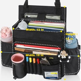 VOPQL on rear seat with two passengers showing space-saving organization