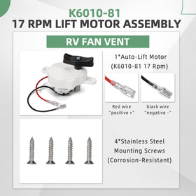 VORGENS K6010-81 UV-resistant white cap close-up protecting motor internals from weather